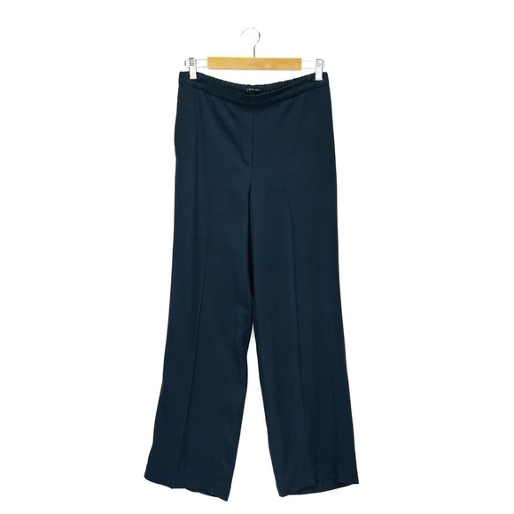 Elie Tahari Dark Navy Trousers Size Small Elastic Waist Pants Career New NWT - Picture 9 of 9